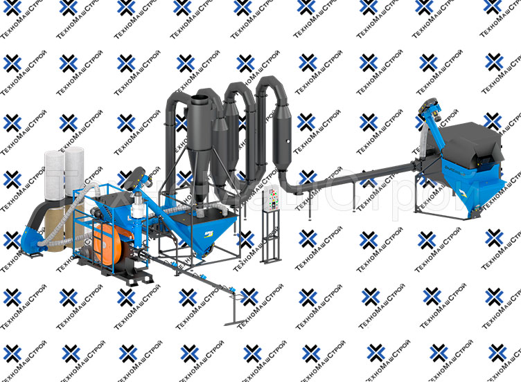 Ударный пресс для брикетов "Ecopress" + аэродинамическая сушка СА-400