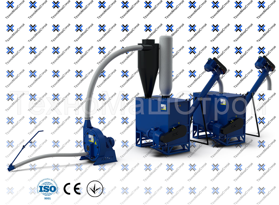 Кормоцех "Оптіма-1000 МАХ" з кормозмішувачем Вихор-1000 та подрібнювачем KRAFT