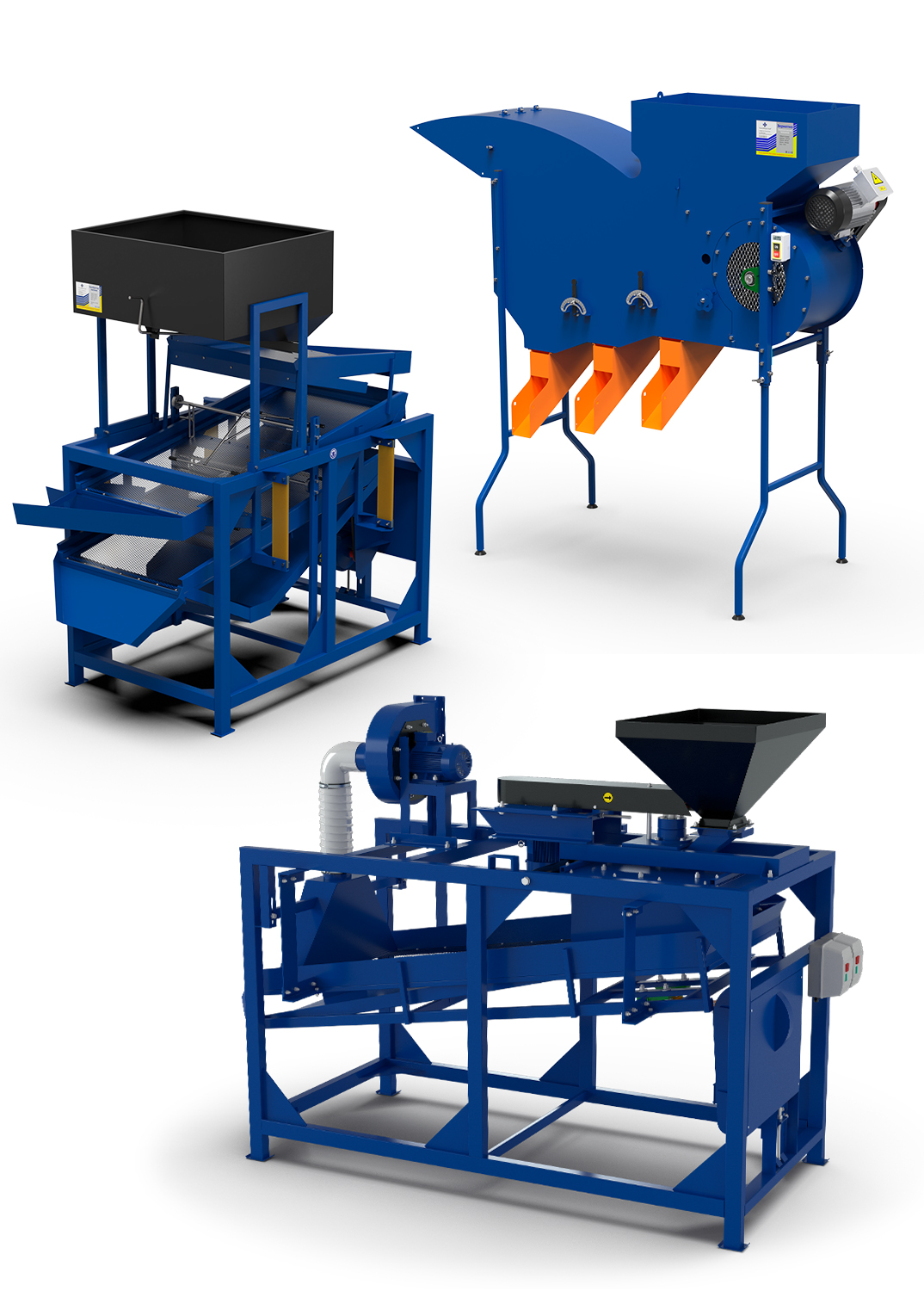 Обладнання для очищення та сортування зерна